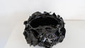 Bowl negro con flores